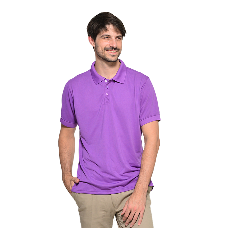 Playera tipo Polo Manga corta violeta