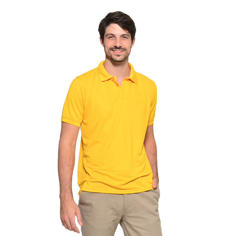 Playera tipo Polo Manga Corta Amarilla